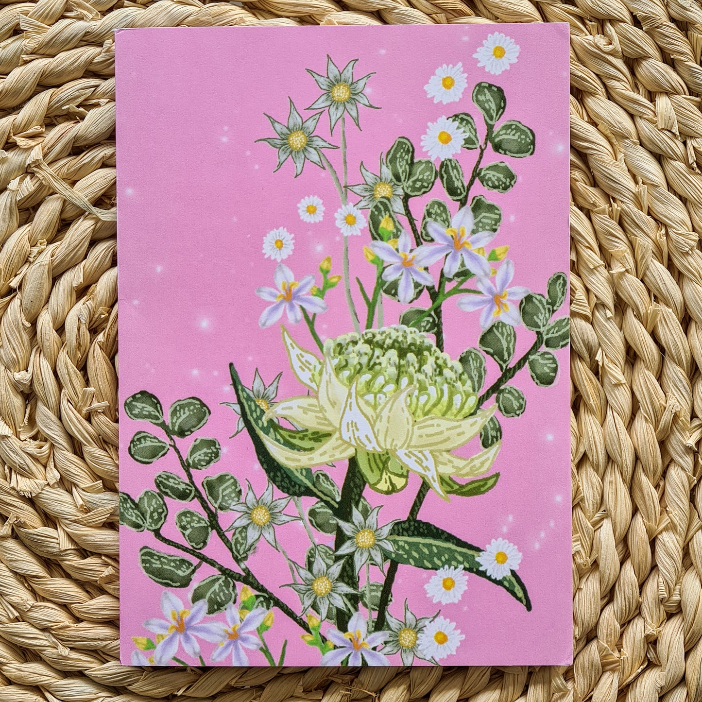 FLORAL GREETING CARD - CARNATION